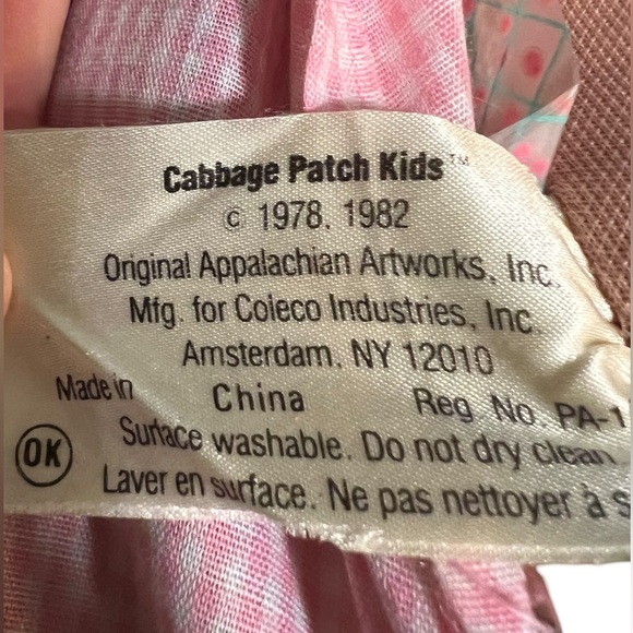 Cabbage Patch Sweet Baby Girl Doll Vintage 1978-1980 Signed Very Good Condition - Picture 10 of 10